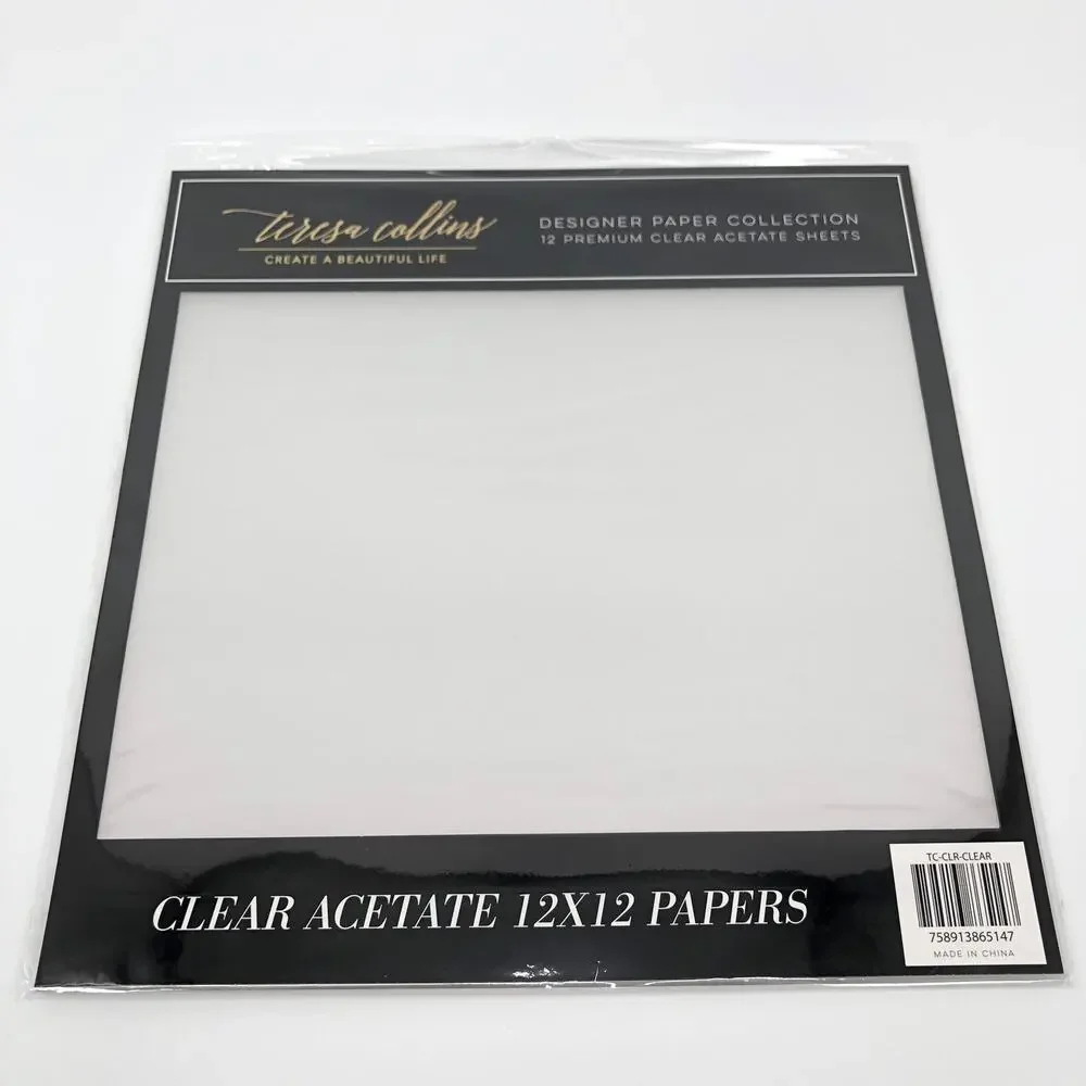 Teresa Collins Scrapbook Paper‎ Pads 12x12 Lot 4 Scrapbooking Clear Acetate